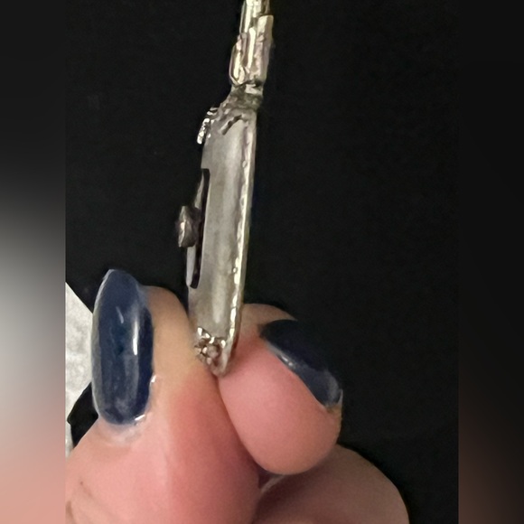 Vintage Camphor Glass Onyx Necklace - Picture 10 of 15